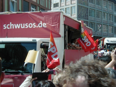 Schwusos
Keywords: Christopher Street Day CSD Frankfurt DiversitÃ¤t Schwusos SPD