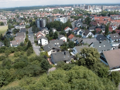 Vom Turm, Blick Ã¼ber Dietzenbach
Keywords: Dietzenbach Rundgang Spaziergang Aussichtsturm Umgebung